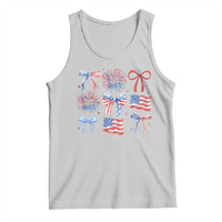 Coquette 4th Of July Tank Top Patriotic Bow American Flag - Wonder Print Shop