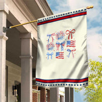 Coquette 4th Of July Garden Flag Patriotic Bow American Flag