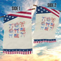 Coquette 4th Of July Garden Flag Patriotic Bow American Flag