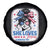 She Loves Jesus And America Too Spare Tire Cover Christian 4th of July Messy Bun Flag - Wonder Print Shop