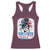 She Loves Jesus And America Too Racerback Tank Top Christian 4th of July Messy Bun Flag - Wonder Print Shop