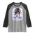 She Loves Jesus And America Too Raglan Shirt Christian 4th of July Messy Bun Flag - Wonder Print Shop