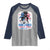 She Loves Jesus And America Too Raglan Shirt Christian 4th of July Messy Bun Flag - Wonder Print Shop
