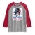 She Loves Jesus And America Too Raglan Shirt Christian 4th of July Messy Bun Flag - Wonder Print Shop
