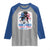 She Loves Jesus And America Too Raglan Shirt Christian 4th of July Messy Bun Flag - Wonder Print Shop