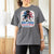 She Loves Jesus And America Too T Shirt For Women Christian 4th of July Messy Bun Flag - Wonder Print Shop