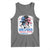She Loves Jesus And America Too Tank Top Christian 4th of July Messy Bun Flag - Wonder Print Shop