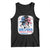 She Loves Jesus And America Too Tank Top Christian 4th of July Messy Bun Flag - Wonder Print Shop