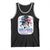 She Loves Jesus And America Too Tank Top Christian 4th of July Messy Bun Flag - Wonder Print Shop