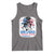 She Loves Jesus And America Too Tank Top Christian 4th of July Messy Bun Flag - Wonder Print Shop