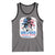 She Loves Jesus And America Too Tank Top Christian 4th of July Messy Bun Flag - Wonder Print Shop