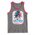She Loves Jesus And America Too Tank Top Christian 4th of July Messy Bun Flag - Wonder Print Shop