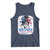 She Loves Jesus And America Too Tank Top Christian 4th of July Messy Bun Flag - Wonder Print Shop