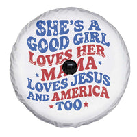 Good Girl Loves Mama Jesus and America Spare Tire Cover Retro Patriotic 4th of July USA - Wonder Print Shop