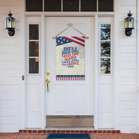 Good Girl Loves Mama Jesus and America Garden Flag Retro Patriotic 4th of July USA