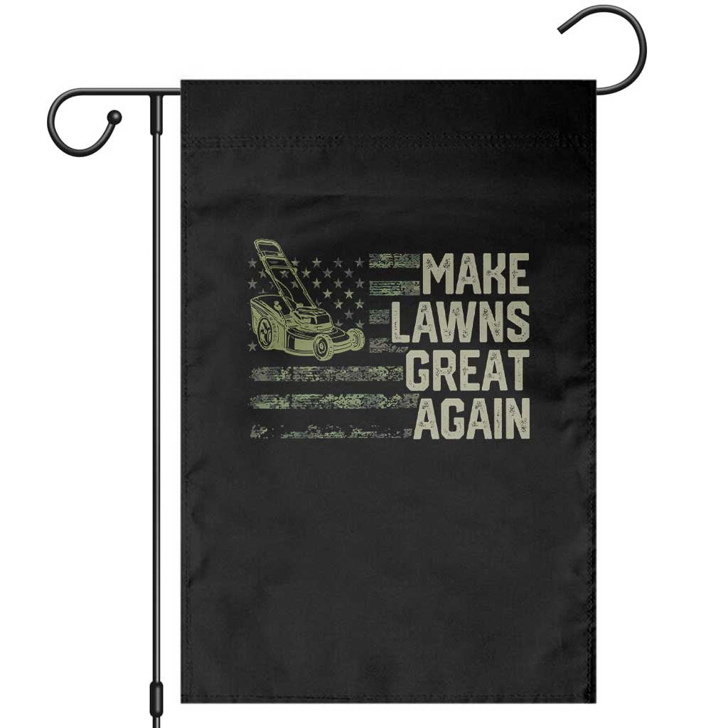 Funny Lawn Mower Dad Gardener Garden Flag Make Lawns Great Again Fathers Day American Flag - Wonder Print Shop