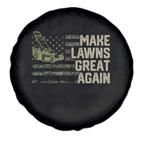 Funny Lawn Mower Dad Gardener Spare Tire Cover Make Lawns Great Again Fathers Day American Flag - Wonder Print Shop