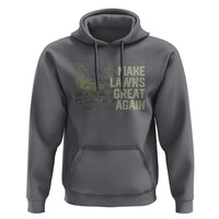 Funny Lawn Mower Dad Gardener Hoodie Make Lawns Great Again Fathers Day American Flag - Wonder Print Shop