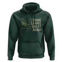 Funny Lawn Mower Dad Gardener Hoodie Make Lawns Great Again Fathers Day American Flag - Wonder Print Shop