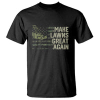 Funny Lawn Mower Dad Gardener T Shirt Make Lawns Great Again Fathers Day American Flag - Wonder Print Shop