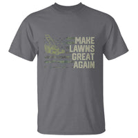 Funny Lawn Mower Dad Gardener T Shirt Make Lawns Great Again Fathers Day American Flag - Wonder Print Shop