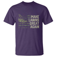 Funny Lawn Mower Dad Gardener T Shirt Make Lawns Great Again Fathers Day American Flag - Wonder Print Shop