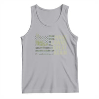 Funny Lawn Mower Dad Gardener Tank Top Make Lawns Great Again Fathers Day American Flag - Wonder Print Shop