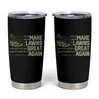 Funny Lawn Mower Dad Gardener Tumbler Cup Make Lawns Great Again Fathers Day American Flag - Wonder Print Shop
