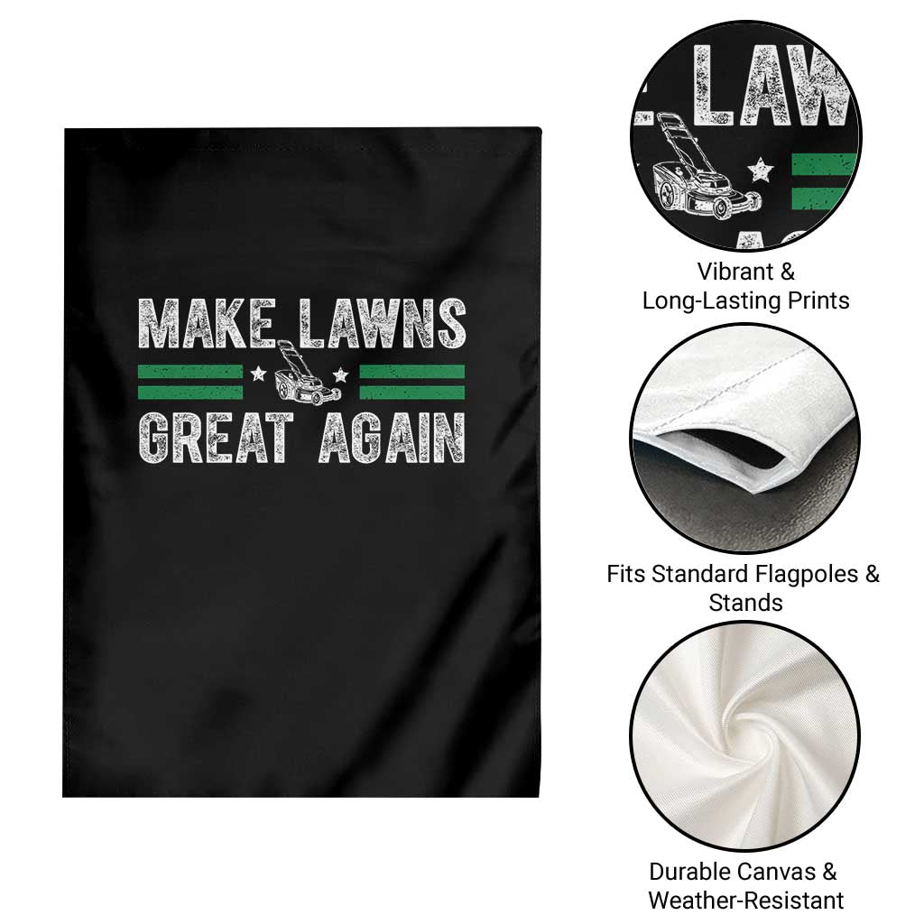 Funny Lawn Mower Dad Gardener Garden Flag Make Lawns Great Again Fathers Day - Wonder Print Shop