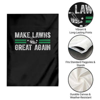 Funny Lawn Mower Dad Gardener Garden Flag Make Lawns Great Again Fathers Day - Wonder Print Shop