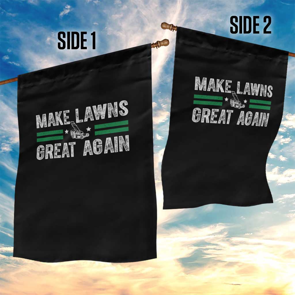 Funny Lawn Mower Dad Gardener Garden Flag Make Lawns Great Again Fathers Day - Wonder Print Shop