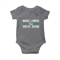 Funny Lawn Mower Dad Gardener Baby Onesie Make Lawns Great Again Fathers Day - Wonder Print Shop