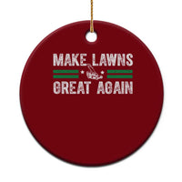 Funny Lawn Mower Dad Gardener Ceramic Ornament Make Lawns Great Again Fathers Day - Wonder Print Shop