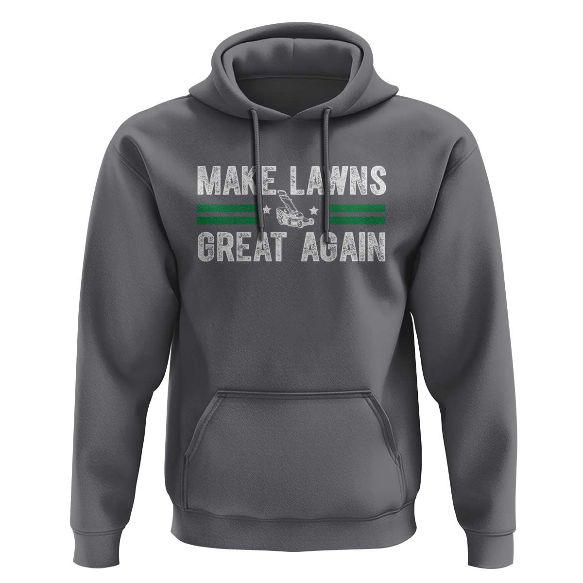 Funny Lawn Mower Dad Gardener Hoodie Make Lawns Great Again Fathers Day - Wonder Print Shop