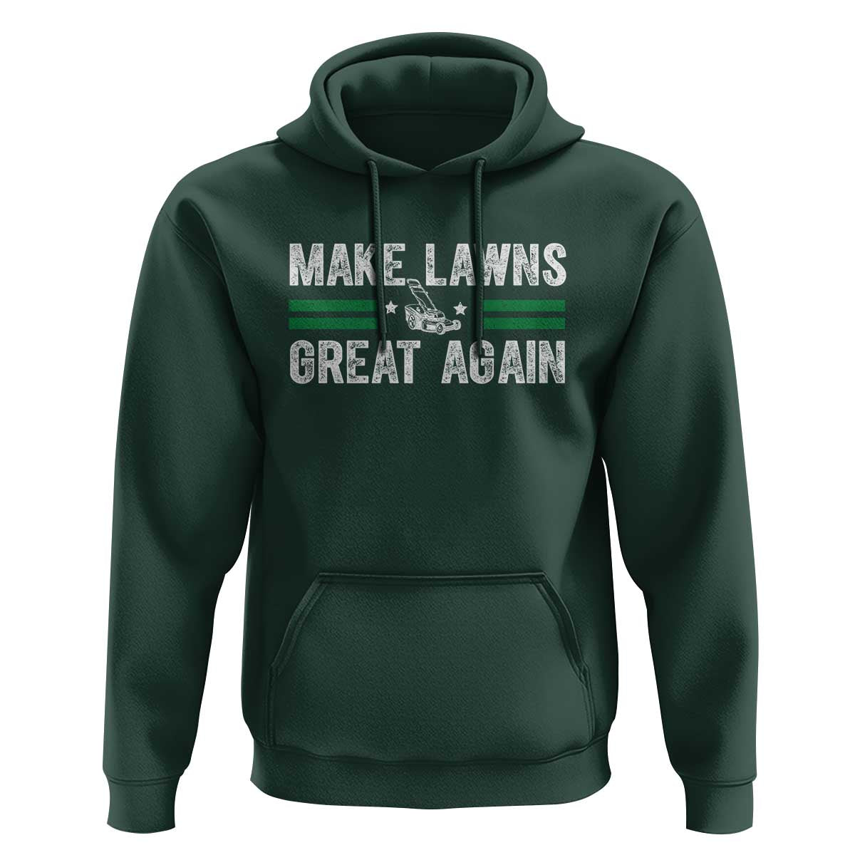 Funny Lawn Mower Dad Gardener Hoodie Make Lawns Great Again Fathers Day - Wonder Print Shop