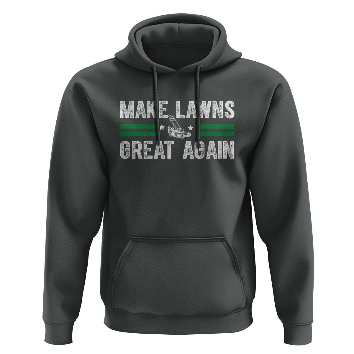Funny Lawn Mower Dad Gardener Hoodie Make Lawns Great Again Fathers Day - Wonder Print Shop