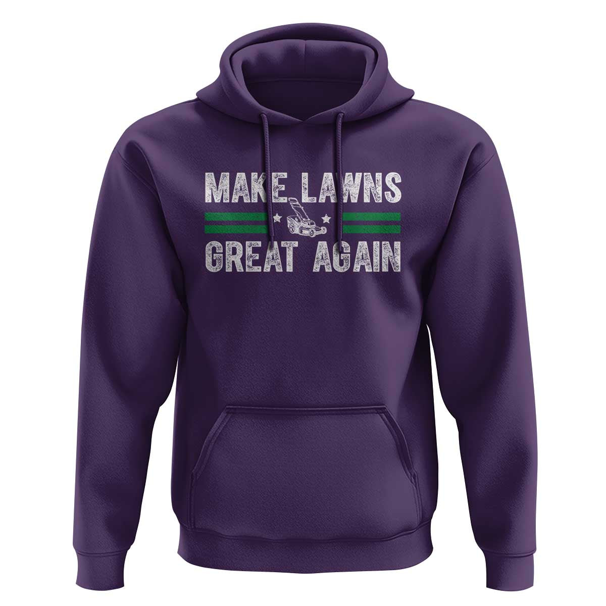 Funny Lawn Mower Dad Gardener Hoodie Make Lawns Great Again Fathers Day - Wonder Print Shop