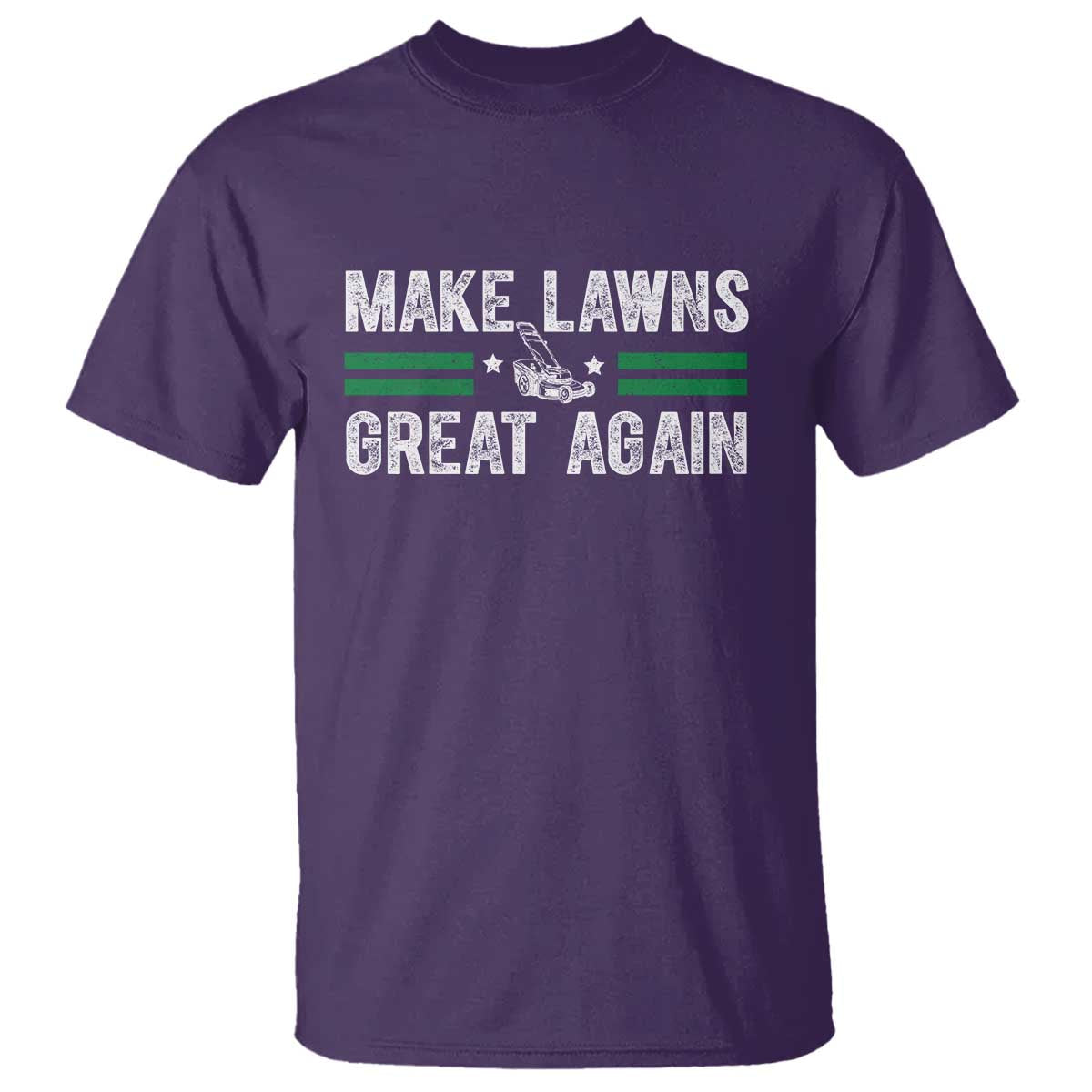 Funny Lawn Mower Dad Gardener T Shirt Make Lawns Great Again Fathers Day - Wonder Print Shop