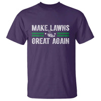 Funny Lawn Mower Dad Gardener T Shirt Make Lawns Great Again Fathers Day - Wonder Print Shop