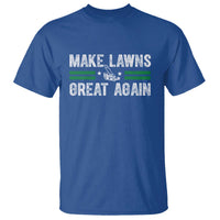 Funny Lawn Mower Dad Gardener T Shirt Make Lawns Great Again Fathers Day - Wonder Print Shop