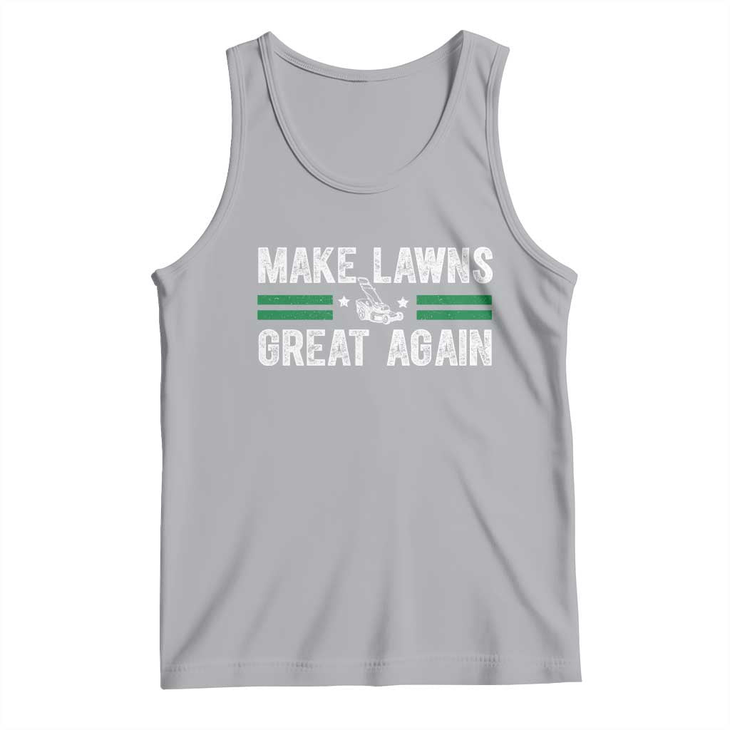 Funny Lawn Mower Dad Gardener Tank Top Make Lawns Great Again Fathers Day - Wonder Print Shop