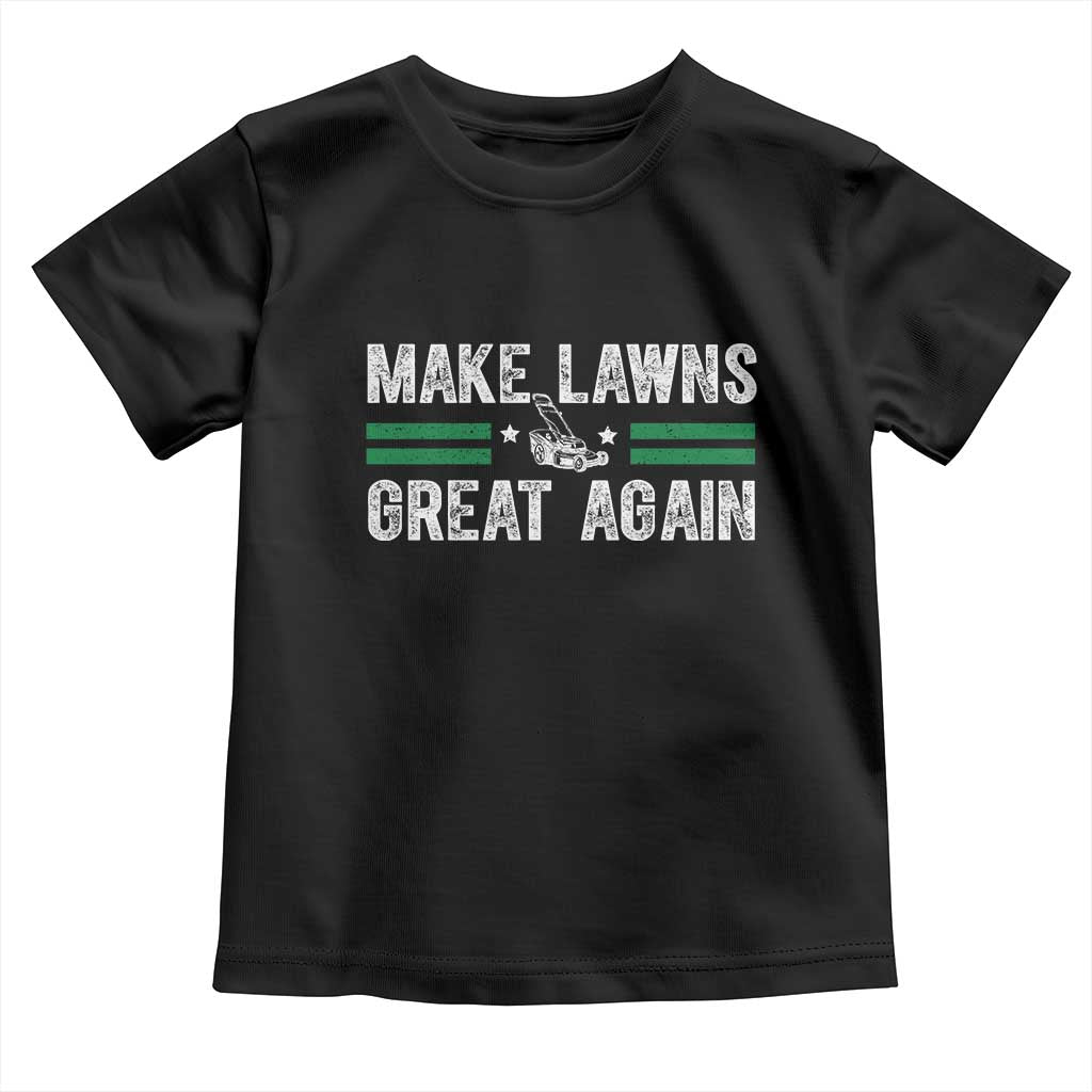 Funny Lawn Mower Dad Gardener Toddler T Shirt Make Lawns Great Again Fathers Day - Wonder Print Shop