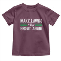 Funny Lawn Mower Dad Gardener Toddler T Shirt Make Lawns Great Again Fathers Day - Wonder Print Shop