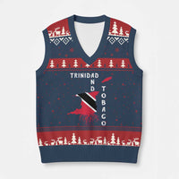 Trinidad and Tobago Flag V-Neck Knit Sweater Vest Trini Trinidadian Proud - Wonder Print Shop