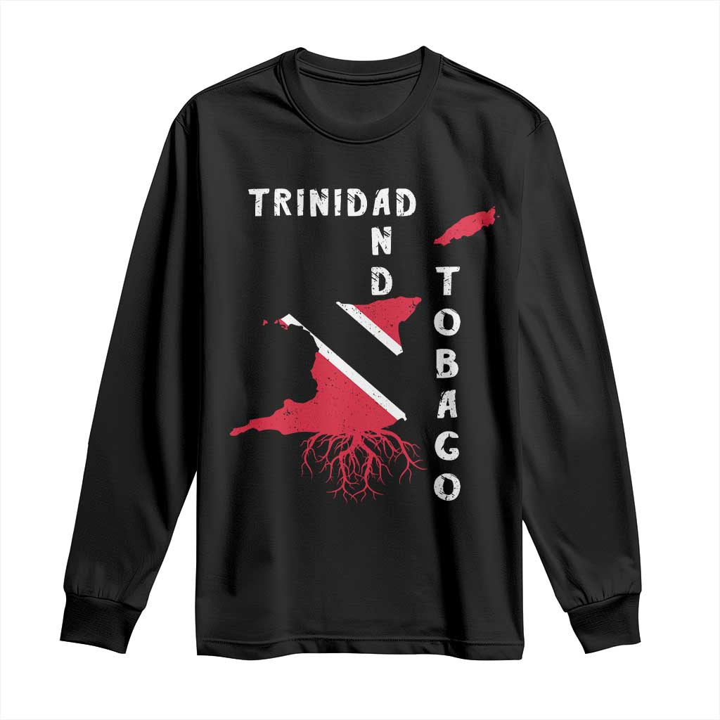 Trinidad and Tobago Flag Long Sleeve Shirt Trini Trinidadian Proud - Wonder Print Shop