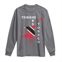 Trinidad and Tobago Flag Long Sleeve Shirt Trini Trinidadian Proud - Wonder Print Shop
