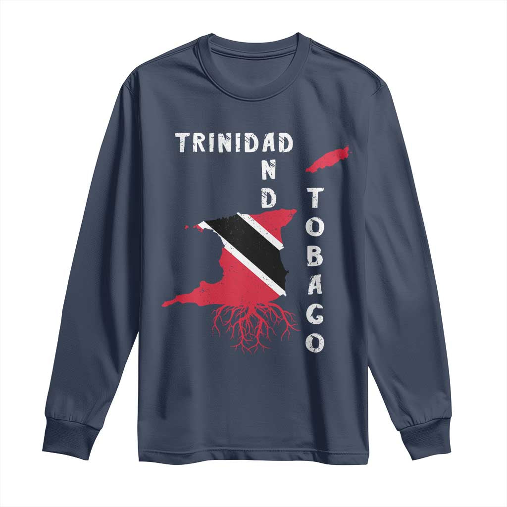 Trinidad and Tobago Flag Long Sleeve Shirt Trini Trinidadian Proud - Wonder Print Shop