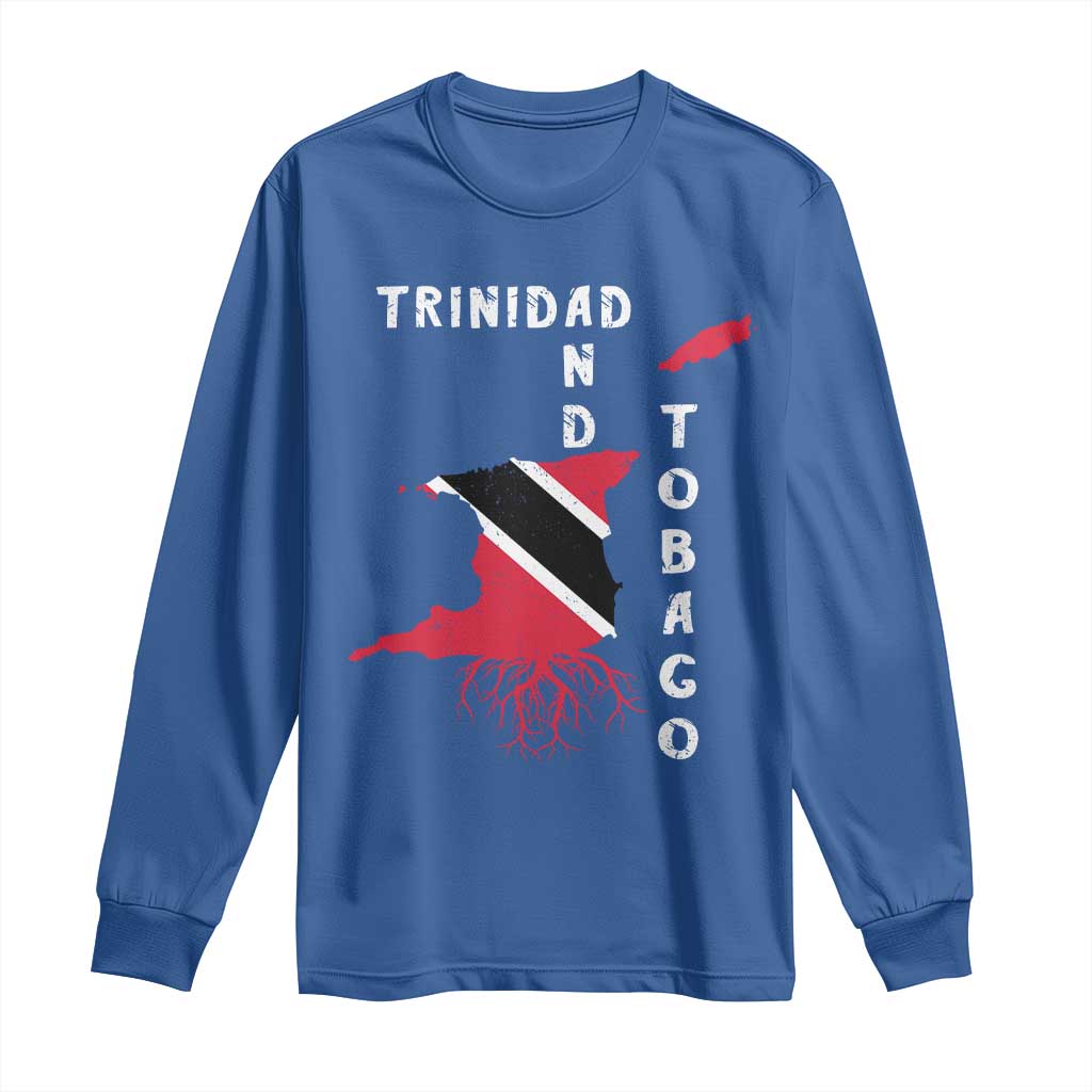 Trinidad and Tobago Flag Long Sleeve Shirt Trini Trinidadian Proud - Wonder Print Shop