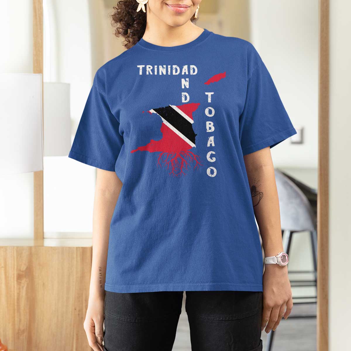 Trinidad and Tobago Flag T Shirt For Women Trini Trinidadian Proud - Wonder Print Shop