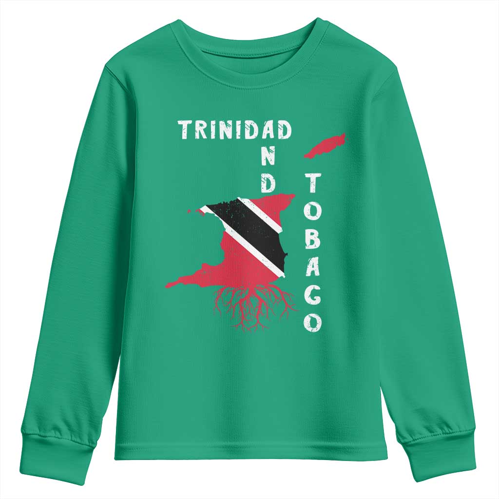 Trinidad and Tobago Flag Youth Sweatshirt Trini Trinidadian Proud - Wonder Print Shop